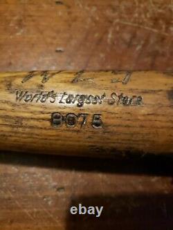 Vintage Baseball Bat W. L. S World's Largest Store Model 8075 Special