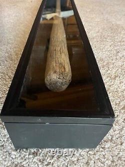 Vintage Baseball Bat with hanging Display Case