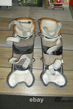 Vintage Baseball Catchers Equipment Guards Chest Protect Mask Glove Shoes Bat