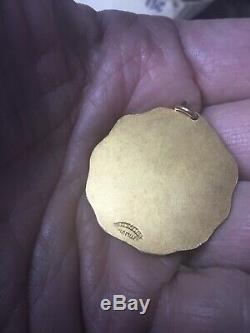 Vintage Baseball Circa 1920 WRIGHT & DITSON VICTOR Gold Filled Medal Trophy