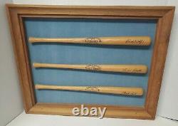 Vintage Baseball Miniature Game Day Bats Signed By The Doyle Brothers Sports