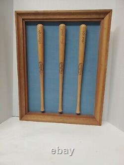 Vintage Baseball Miniature Game Day Bats Signed By The Doyle Brothers Sports