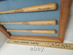 Vintage Baseball Miniature Game Day Bats Signed By The Doyle Brothers Sports