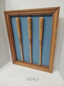 Vintage Baseball Miniature Game Day Bats Signed By The Doyle Brothers Sports