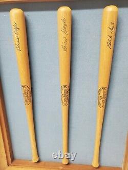 Vintage Baseball Miniature Game Day Bats Signed By The Doyle Brothers Sports