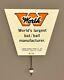 Vintage Baseball Worth World's Largest Bat/ball Manufacturer Advertising Sign