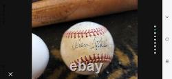 Vintage Baseball and Bat Set Dodgers Signed