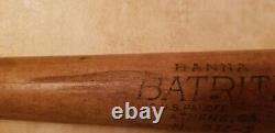 Vintage BatRite THE BOMBER Wood Softball Bat Hanna Mfg Athens GA No. 2 1/4 1