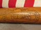 Vintage Belknap Mfg Co. Bluegrass Wood Baseball Bat Ed Mathews Ll Model Hof 31