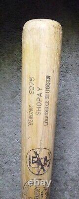 Vintage Bicentennial Tom Shopay H&B 125 Louisville Game Used Baseball Bat Rare