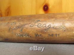 Vintage Big Mac early Wood Baseball Bat Big Leaguer No. 5881 Nice! 33 Antique