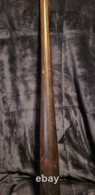 Vintage Black Hillerich & Bradsby Baseball Bat with Bob Howsam & Unknown Signature