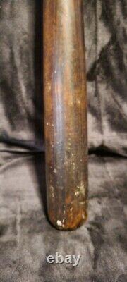 Vintage Black Hillerich & Bradsby Baseball Bat with Bob Howsam & Unknown Signature