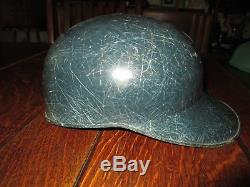 Vintage Blue Fiberglass ABC American Baseball Cap Co. Batting Helmet Size 7 1/4
