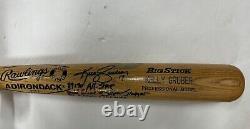 Vintage Blue Jays Kelly Gruber Game Used Baseball Bat Auto Signed Inscriptions