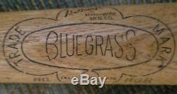 Vintage Bluegrass Wood Baseball Bat Belknap Mickey Mantle Model Extreamly Rare