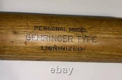 Vintage Charlie Gehringer Adirondack Baseball bat Detroit Tigers