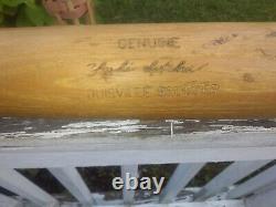 Vintage Charlie Letchas game used baseball bat Washington Nationals 1940s