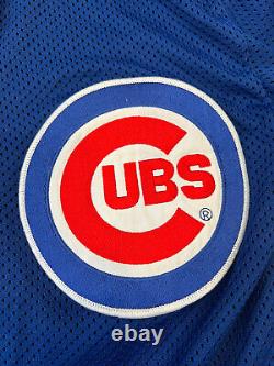 Vintage Chicago Cubs Blue Mesh T-Shirt MLB Batting Jersey 1980s ERA RARE Size M