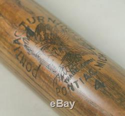 Vintage Circa 1910 Pontiac Turning Company Model 4 Baseball Bat-beautiful