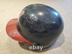 Vintage Cleveland Indians Chief Wahoo Game Used Authentic Batting Helmet 7 3/8