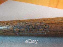 Vintage Clipper early Wood Baseball Bat Lee Milam Model No. 225 Southwest Mfg Co