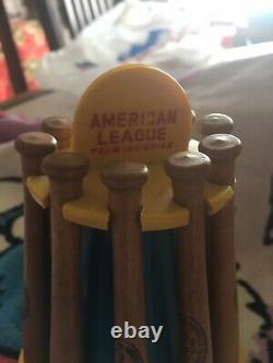 Vintage Cooperstown Baseball Hall of Fame Souvenir Bat Rack Bank American League