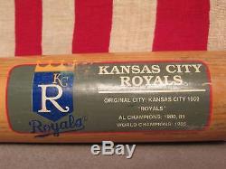Vintage Cooperstown Bat Co. Wood Baseball Bat Kansas City Royals 34 MLB Nice