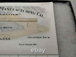 Vintage DIXIE SWATTER Baseball Bat Blank Invoice Dickson TN Vintage DIXIE SWATTER Baseball Bat Blank Invoice Dickson TN