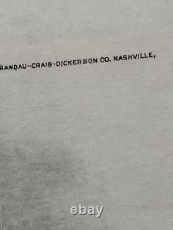 Vintage DIXIE SWATTER Baseball Bat Blank Invoice Dickson TN Vintage DIXIE SWATTER Baseball Bat Blank Invoice Dickson TN