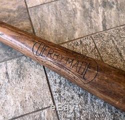Vintage Derby Made 200A Wood Montan-Treated Baseball Bat Model BEB Player Type