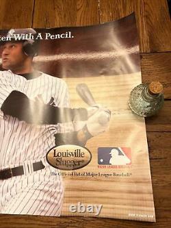 Vintage Derek Jeter Louisville Slugger Baseball Bat M9 Poster 38 X 18