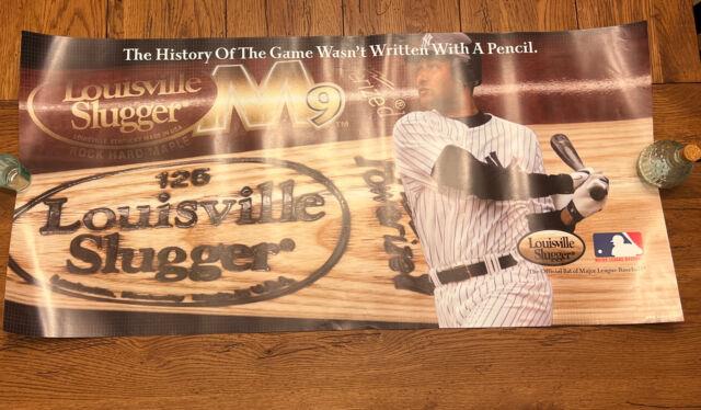 Vintage Derek Jeter Louisville Slugger Baseball Bat M9 Poster 38x18 The Captain