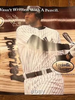 Vintage Derek Jeter Louisville Slugger Baseball Bat M9 Poster 38X18 The Captain