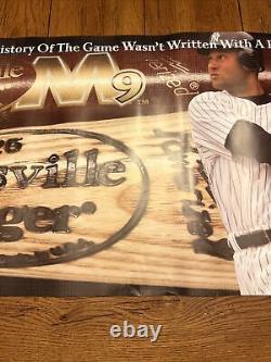 Vintage Derek Jeter Louisville Slugger Baseball Bat M9 Poster 38X18 The Captain