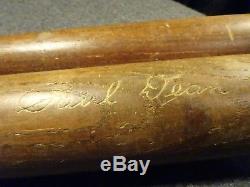 Vintage Dizzy Dean Daffy Dean Louisville Baseball Bat Lot & Auto Ball Wow