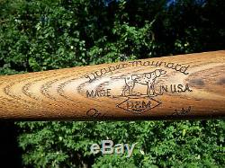 Vintage Draper Maynard Wood 34 Mickey Mantle model baseball bat