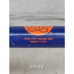 Vintage E. W. Hannas Houston Astros MLB Baseball Bat 1992 Blue Wood 18 Souvenir