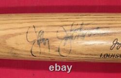 Vintage Early 1970's Jay Johnstone Phillies Signed Game Used LS Baseball Bat