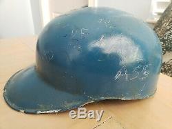 Vintage Early Baseball Flapless Batting Helmet ABC Fiberglass 1950s 60s Carved