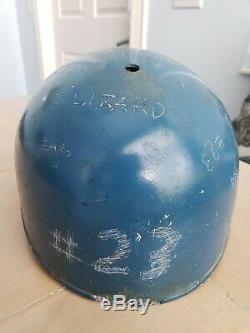 Vintage Early Baseball Flapless Batting Helmet ABC Fiberglass 1950s 60s Carved