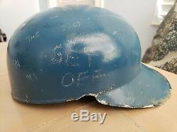 Vintage Early Baseball Flapless Batting Helmet ABC Fiberglass 1950s 60s Carved