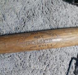 Vintage Ed Cocky Collins Louisville Slugger 40 E. C. RARE Baseball Bat HOF