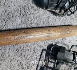 Vintage Ed Cocky Collins Louisville Slugger 40 E. C. RARE Baseball Bat HOF