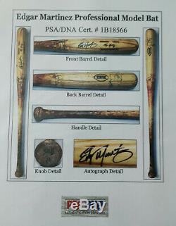 Vintage Edgar Martinez Game Used Louisville Slugger Baseball Bat Seattle PSA/DNA