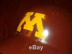 Vintage Fiberglass University Minnesota Abc Batting Helmet Baseball Game Used