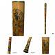 Vintage Folk Art Acapulco Mexico Colorful Carved Wood Baseball Bat