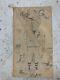 Vintage Folk Art Drawing On Baseball Bat Bag Warrendale Little League