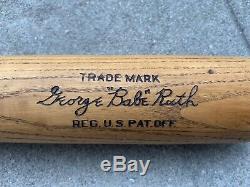 Vintage George Babe Ruth Hillerich & Bradsby Baseball Bat New York Yankees 1920s