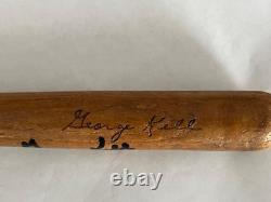 Vintage George Kell Autographed Louisville Slugger Bat HOF Detroit Tiger Stadium